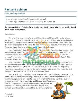 Preview of Fact Opinion A