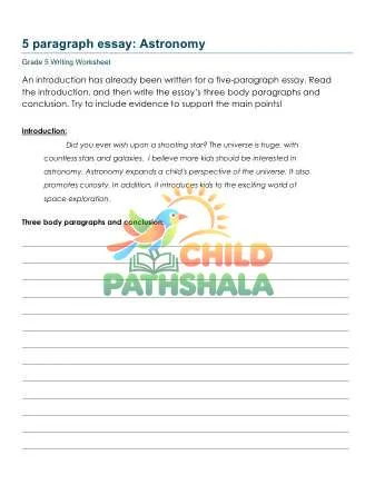 Preview of Five Paragraph Essay