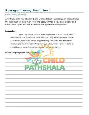 Preview of Five Paragraph Essay Oxy