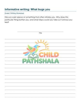 Preview of Informative Writing Prompt