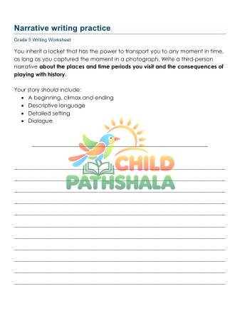 Preview of Narrative Writing Prompts
