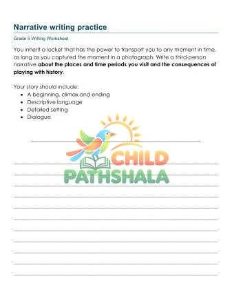 Preview of Narrative Writing Prompts