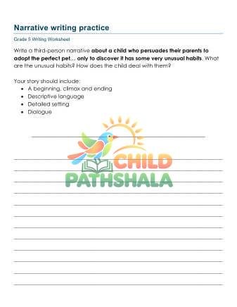 Preview of Narrative Writing Prompts Mqm
