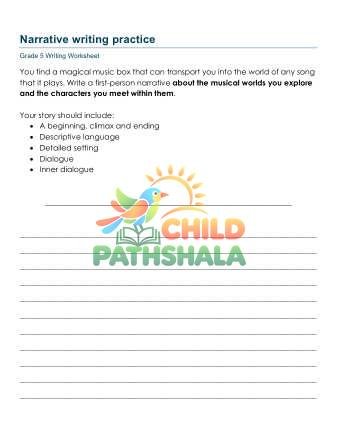 Preview of Narrative Writing Prompts