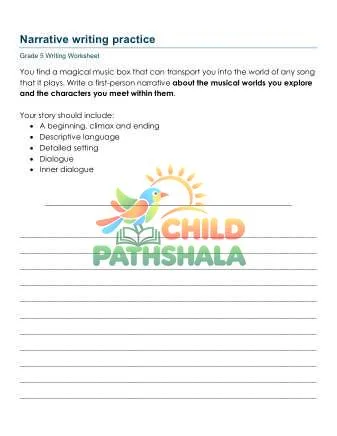 Preview of Narrative Writing Prompts