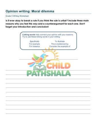 Preview of Opinion Writing Prompt