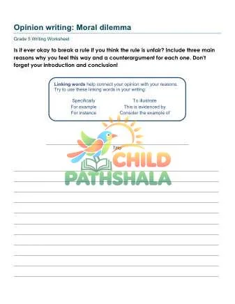 Preview of Opinion Writing Prompt