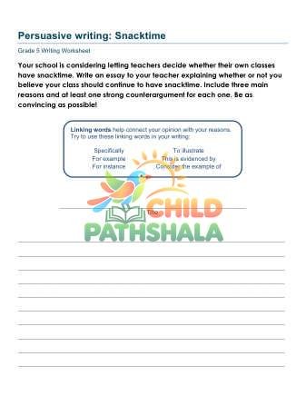 Preview of Persuasive Writing Prompt