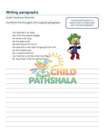 Preview of Writing Paragraphs Ywh