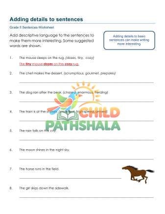 Preview of Adding Details Sentences Zjv