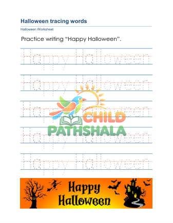 Halloween Tracing B