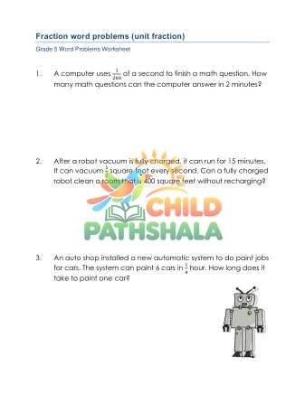 Preview of Word Problems Divide Unit Fractions C