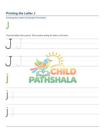 Preview of Printing Letters J