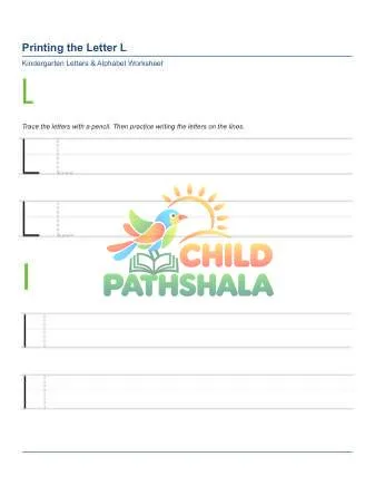 Preview of Printing Letters L
