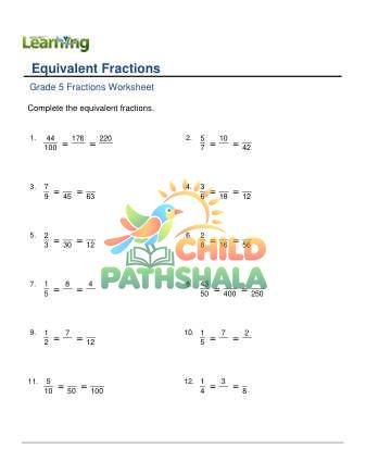 Preview of Equivalent Fractions Three A