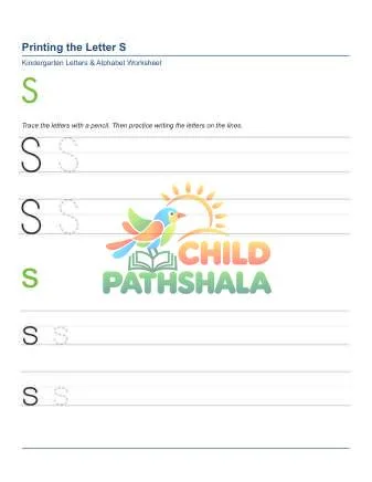 Preview of Printing Letters S