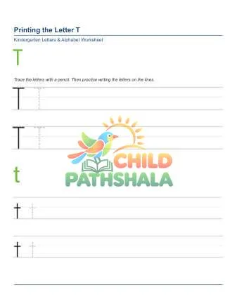 Preview of Printing Letters T