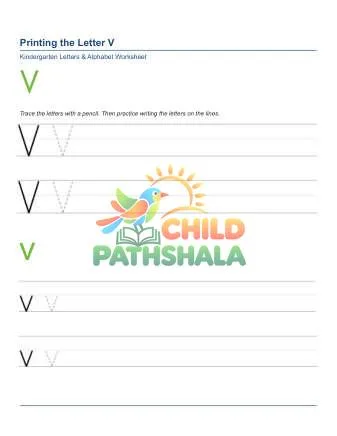Preview of Printing Letters V