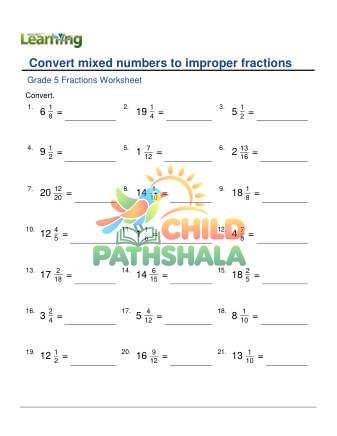 Preview of Mixed Numbers To Improper Fractions Harder B