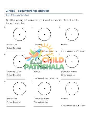 Preview of Geometry Circles Circumference D