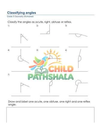 Preview of Geometry Classifying Angles