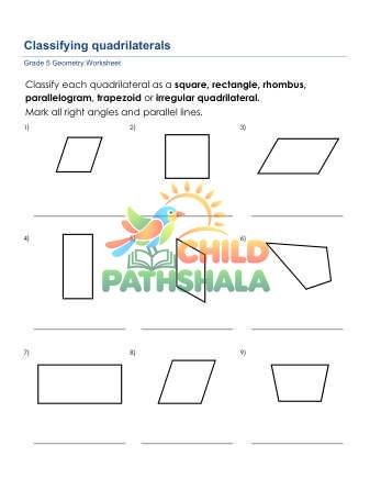 Preview of Geometry Classifying Quadrilaterals A