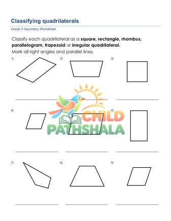 Preview of Geometry Classifying Quadrilaterals C