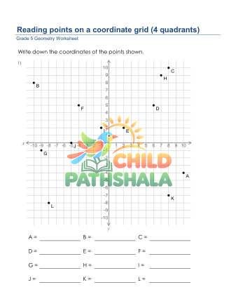 Preview of Geometry Reading Points Coordinate Grid 4q D