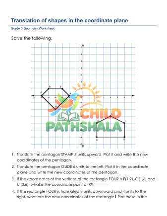 Preview of Translation Of Shapes In The Coordinate Plane C
