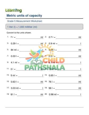 Converting Capacity Metric A