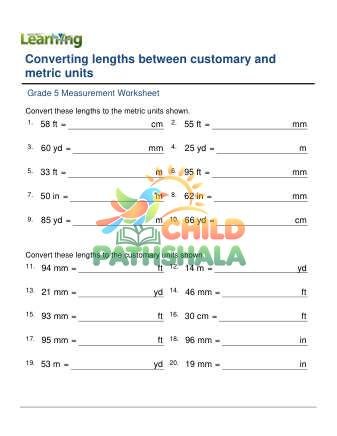 Preview of Converting Lengths Customary Metric F