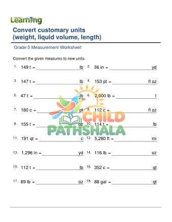 Preview of Converting Units Mixed F