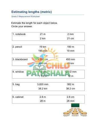 Preview of Estimating Lengths B