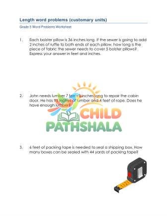 Length Word Problems E