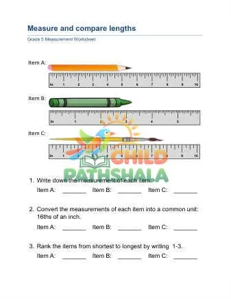 Preview of Measure Compare Lengths
