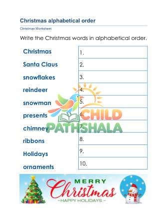 Preview of Christmas Letters B