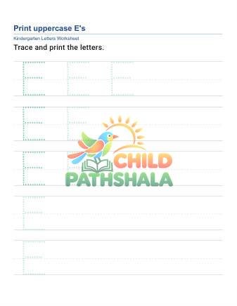 Printing Uppercase Letters E