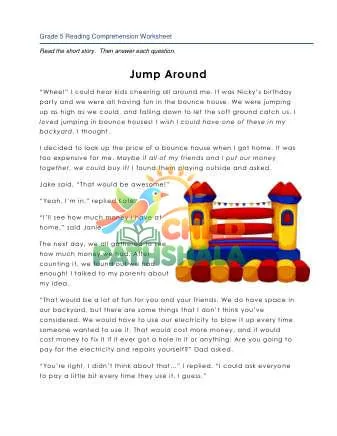 Preview of 5 Reading Jump Around