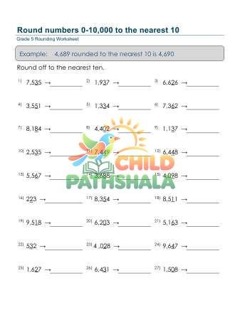 Round 4 Digit Number Nearest 10 B