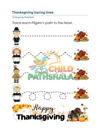 Preview of Thanksgiving Tracing