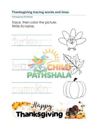 Thanksgiving Tracing D