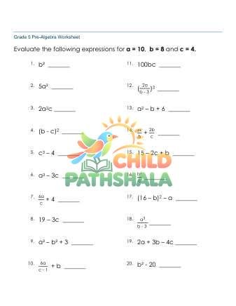 Preview of Expressions 2 Variables F