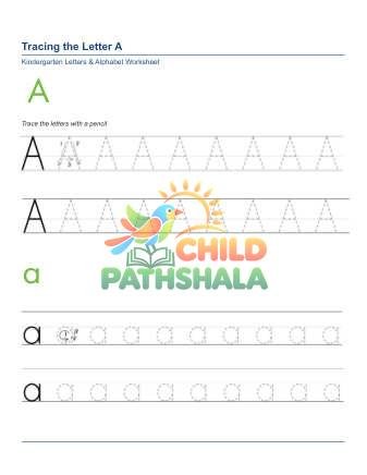 Tracing Letters A