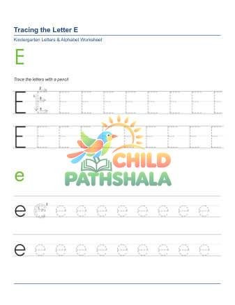 Tracing Letters E