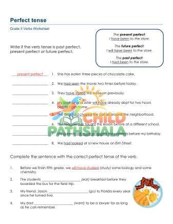 Preview of Perfect Tense B