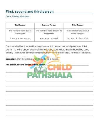 Point Of View Gzq Worksheet for Grade 5