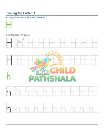 Preview of Tracing Letters H