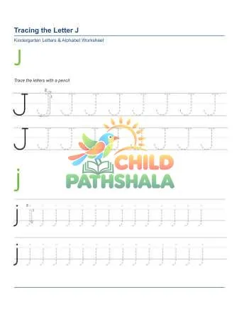 Preview of Tracing Letters J