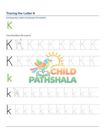 Preview of Tracing Letters K
