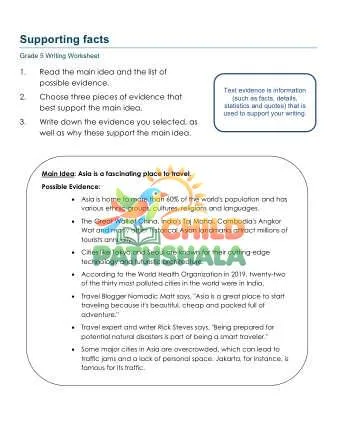 Preview of Text Evidence